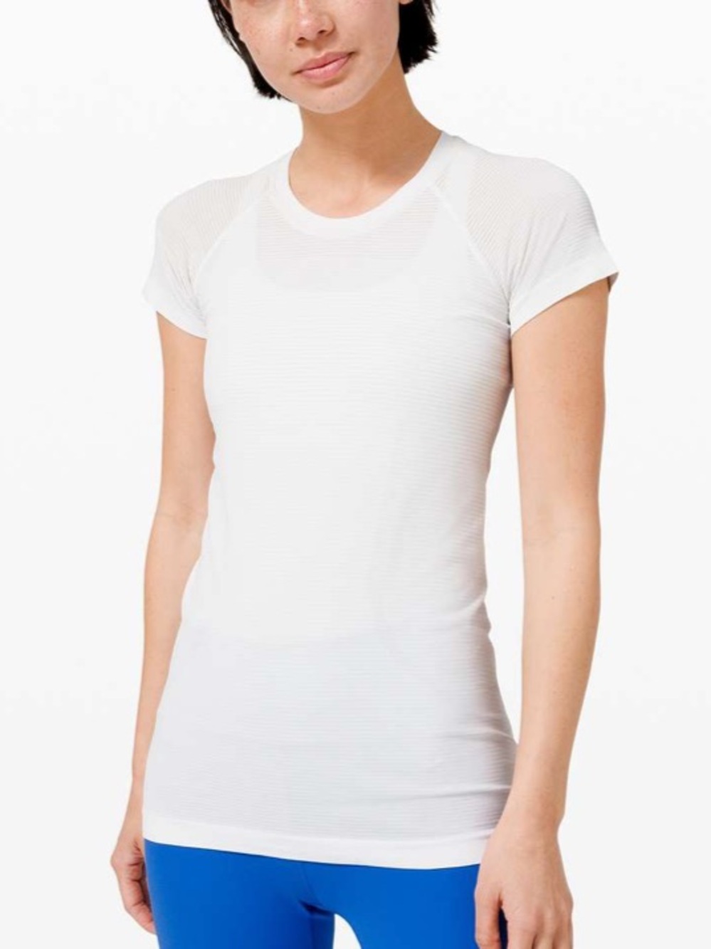 Lululemon Swiftly Tech Short Sleeve 2.0 *Sun Colour Shift White / Blue